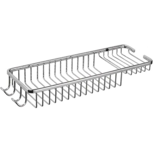 Полка для ванной комнаты FRAP F338 с мыльницей и крючками