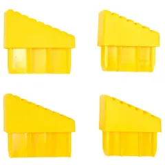 Комплект заглушек для стремянки АЛЮМЕТ ZGS6 50х20/40х20 желтый