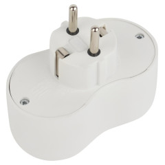 Разветвитель сетевой 2-м SPx-2e-W с заземл. 16А бел. Эра Б0053478