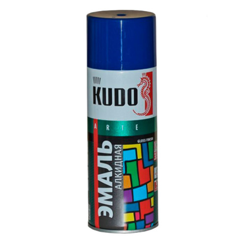 Эмаль аэрозольная KUDO унив ТЕМНО-СИНЯЯ RAL 5003 520мл KU-10113