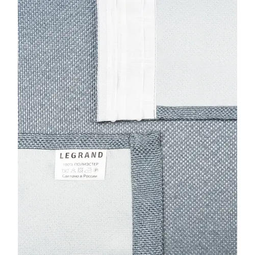 Портьера Ле-Гранд Осло 180*260 серо-голубой