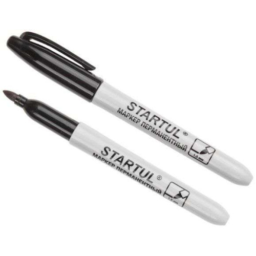 Маркер STARTUL черный перманентный фетровый (ST4350-01)