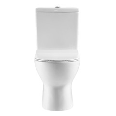 Унитаз-компакт EVA GOLD A080 тонкое сиденье ДП, безободковый !!! Брак