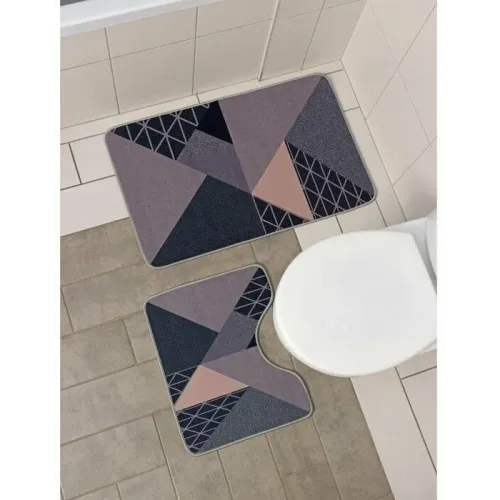 Набор ковриков для ванной и туалета 2шт ДОЛЯНА 50х80см+50х40см Дора (7069441)