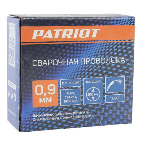 Проволока сварочная порошк. PATRIOT 0,9мм, 1кг (605001850)
