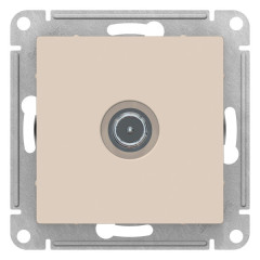 Розетка TV ATLASDESIGN проходная беж. ATN000291