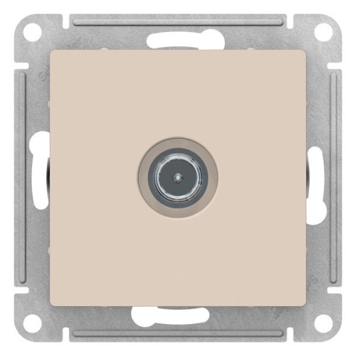 Розетка TV ATLASDESIGN проходная беж. ATN000291