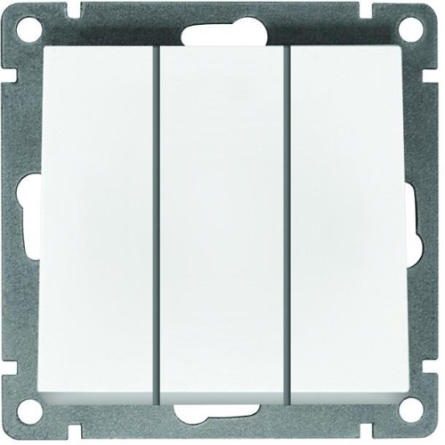 Выключатель 3-кл UNIVersal Афина 10A белый A0043