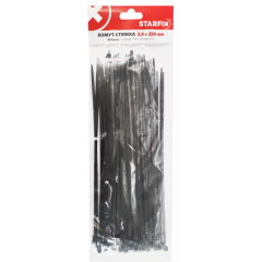 Стяжка кабельная STARFIX 3,6х250 черная (SMP-45536-100)