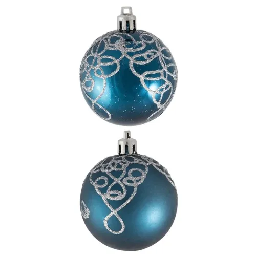 Шары новогодние ВОЛШЕБНАЯ СТРАНА набор 6шт. 