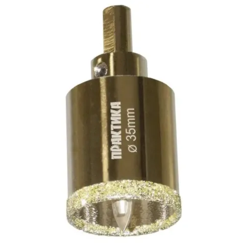 Коронка алмазная ПРАКТИКА д/керамогранита 35мм (917-637)