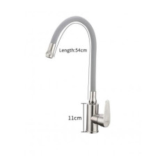 Смеситель для кухни FRAP F4448 с гибким изливом, нержавейка