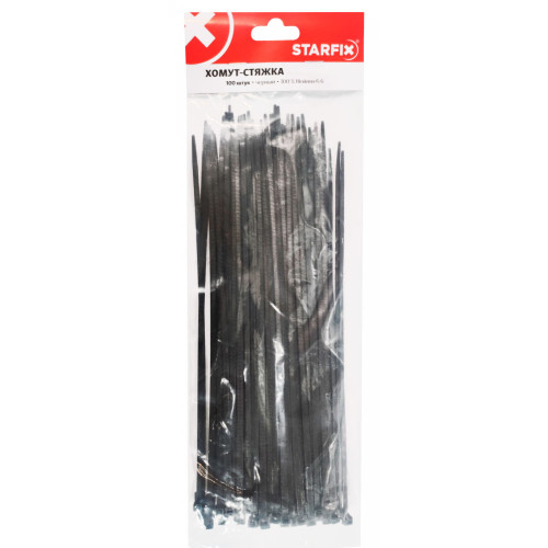 Стяжка кабельная STARFIX 4,8х250 черная (SMP-55536-100)