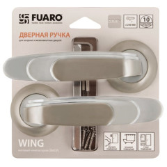 /Ручки раздельные FUARO WING RM/HD SN/CP-3 матовый никель/хром