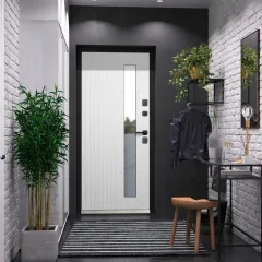 Дверь метал. Luxor Termo Рейка Стеклопакет (2050*860, Правая)