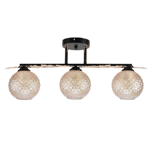 Светильник ЭкономСвет 12144/3BK+FGD AMB