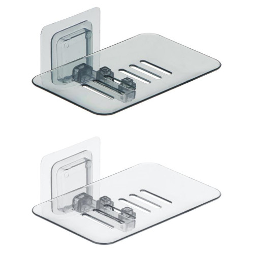 |Мыльница VETTA настенная самоклеящ, пластик, 13,5х8,5х3см, 2 цв. (478-137)