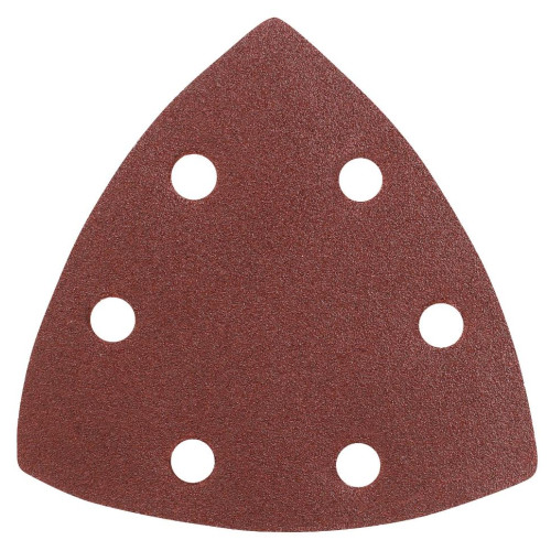 Шлифлист для дельтамашин PATRIOT 80х80х80мм, Р120, на липучке, 6 отверстий, 5 шт