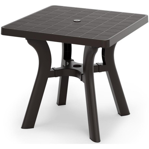 Стол пластм квадратный Атлант мокко 800х800х765мм М 8941 (501654)