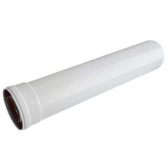 Дымоход коаксиальный Труба ф 60/100 L=0,25 м белая VIVAT