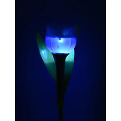 Фонарь садовый Uniel USL-C-454/PT305 BLUE TULIP Синий тюльпан