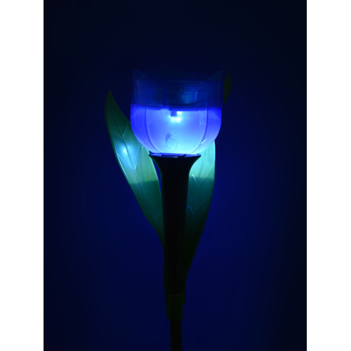 Фонарь садовый Uniel USL-C-454/PT305 BLUE TULIP Синий тюльпан