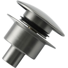 Донный клапан для раковины FRAP F62-9 оружейная сталь