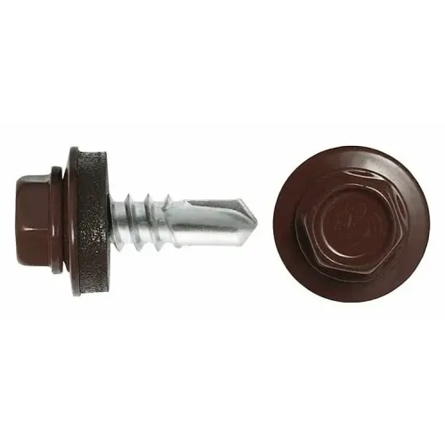 Саморез кров. КРс ZP 5,5x19 (8017) шок-корич