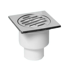 Трап кан. верт. ф 50 реш. 100х100 нерж., высота 62 мм MRFG4V