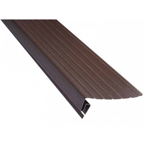 АЛЬТА планка к сайдингу J-ФАСКА 3 м Коричневый