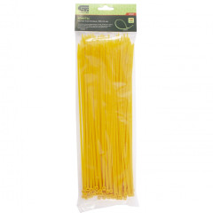 Стяжка кабельная СИБРТЕХ желтая 300 x 3,6 мм (45509)
