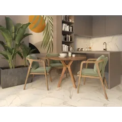 Плитка керамогранит 400*400 Корфу белый (цена за 1м2) 1,6 м2 в уп. (2 сорт)