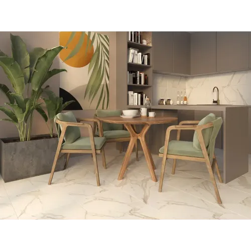 Плитка керамогранит 400*400 Корфу белый (цена за 1м2) 1,6 м2 в уп. (2 сорт)