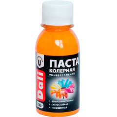 Паста колерная DALI универсальная ОРАНЖЕВЫЙ 0,1кг