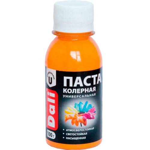 Паста колерная DALI универсальная ОРАНЖЕВЫЙ 0,1кг