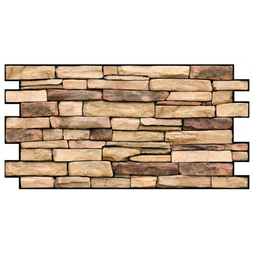 Панель ПВХ  Artdekart Мозаика 980*498*0,3 СЛАНЕЦ НАТУРАЛЬНЫЙ