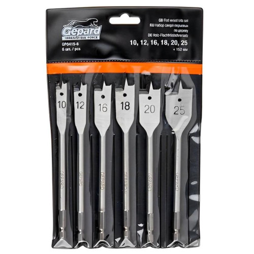 Набор сверл по дереву GEPARD перовых 6 шт (GP0415-6)
