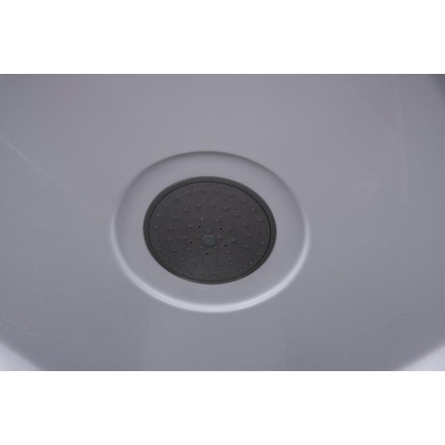 Душевая кабина EVA GOLD 90х90см выс. поддон, чёрное заднее стекло, F902BS (3кор.)