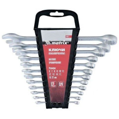 Набор ключей комб. MATRIX (15412) 12шт, 6-22мм, подвес