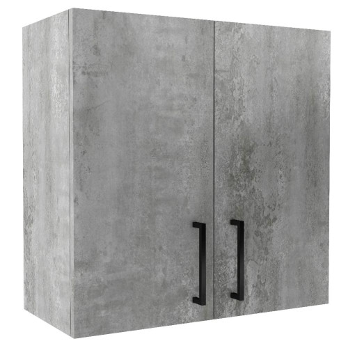 Шкаф навесной EVA GOLD под сушку 60 светлый цемент