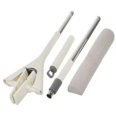 Швабра с отжимом 112х33х6,5см серо-белая А260048 (480535)