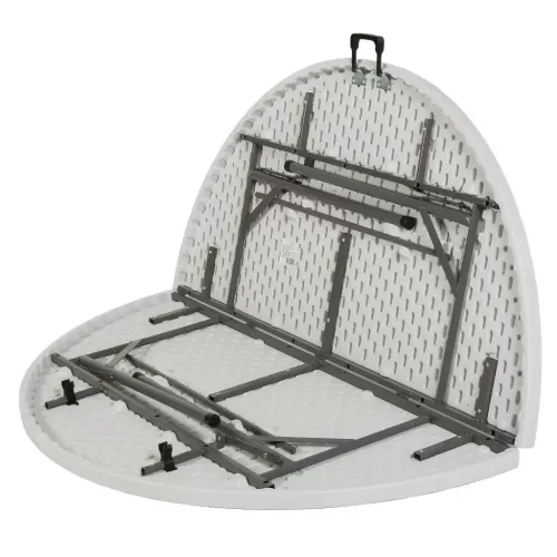 Стол садовый Марьяна NEO 152х152х74см круглый, пластиковая столешница, белый (495356)