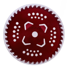 Диск для триммера MAX B0229D 255х25,4х40Т с победитовыми напайками, красный