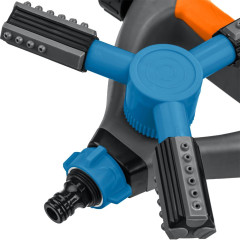 Разбрызгиватель GRINDA PROLine RR-Pro на подставке с колёсиками, 3 профессиональных сопла 250 м2 (429317)