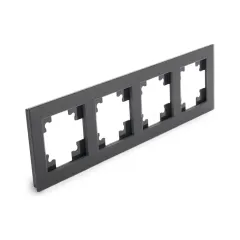 Рамка 4-пост Катрин стекло черный GFR00-7004-05