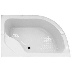 Поддон акриловый ДАНА 120х80х38см полукруг на мет. каркасе с экраном, правый 717