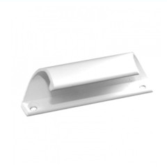 Ручка Ракушка метал. (белый)