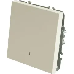 Выключатель 1-кл ЭМИЛИ с подсветкой белый RSW10-5101-01