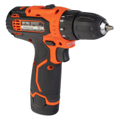 Шуруповерт PATRIOT BR 119Li, 12В, 2Ач, две батареи (*15)