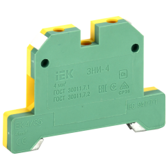Зажим наборный ЗНИ-4PEN 4мм2 (JXB-земля)  YZN20-004-K52 IEK (51949)